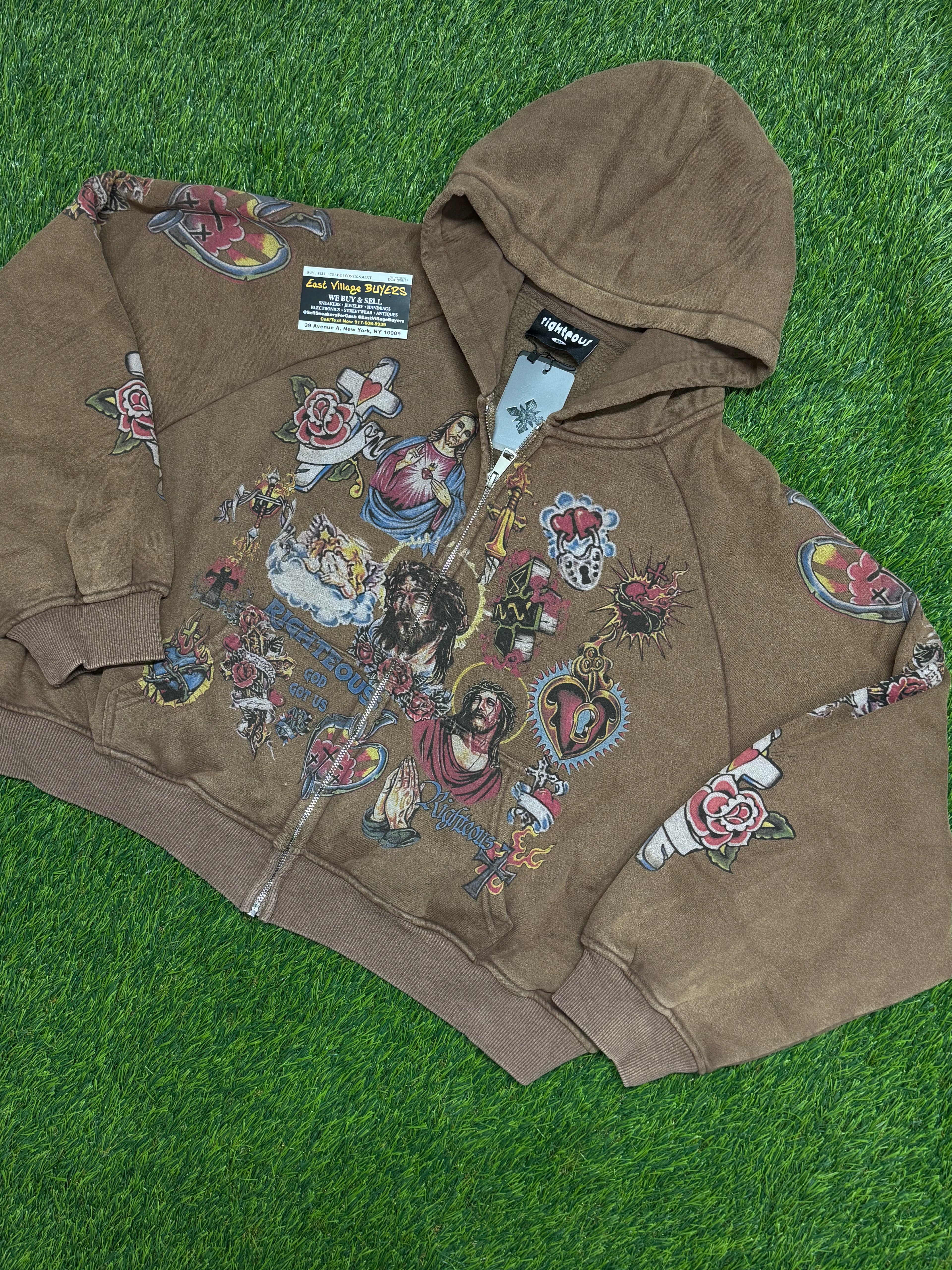 "We Are Righteous" Risen King Zip-Up Hoodie