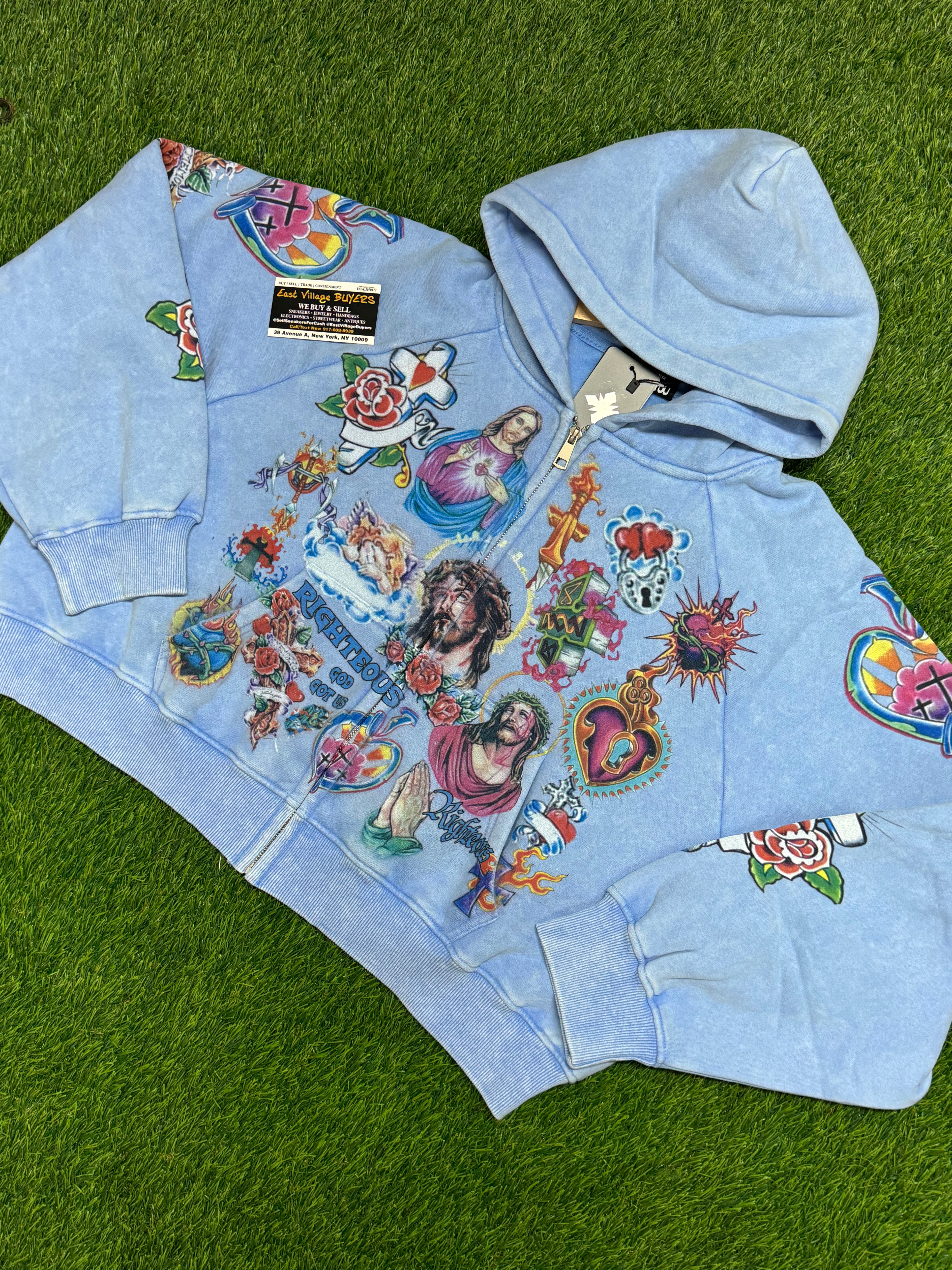 "We Are Righteous" Risen King Zip-Up Hoodie