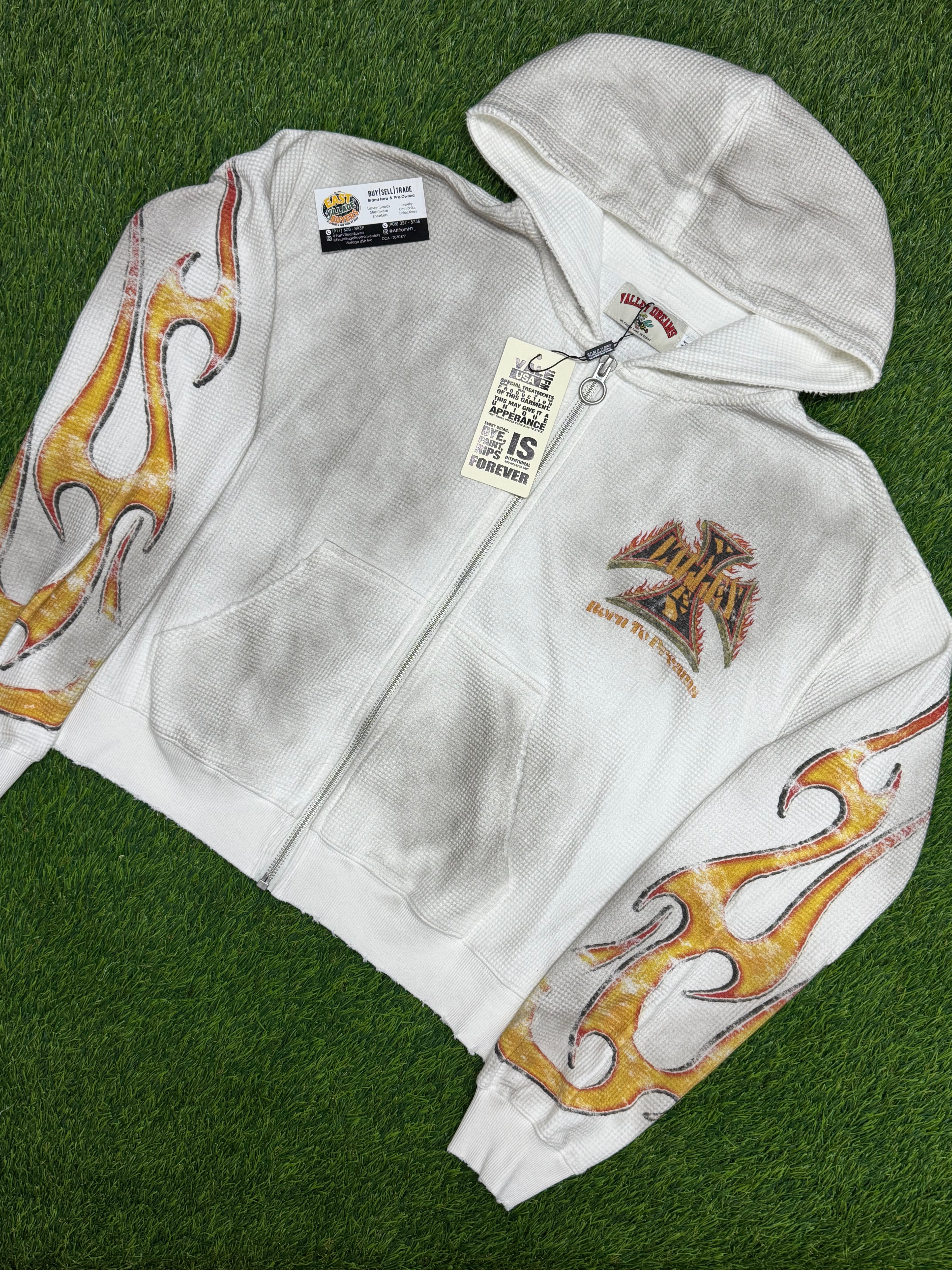 Vale Forever Reborn Waffle Zip Up hoodie